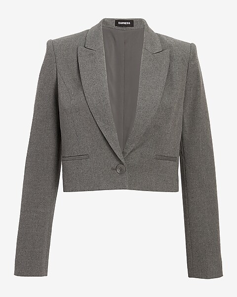 How to Wear Cropped Blazer - the gray details