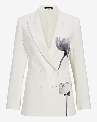 HAND PAINTED BLAZER 7806921:SWAN:10