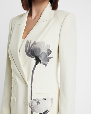 HAND PAINTED BLAZER 7806921:SWAN:10