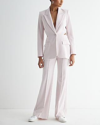 Cutout Long Slim Blazer