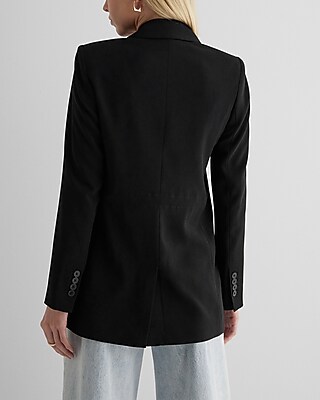 One Button Cinched Boyfriend Blazer - image 4