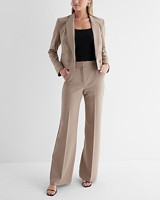 Editor Double Breasted Cropped Blazer