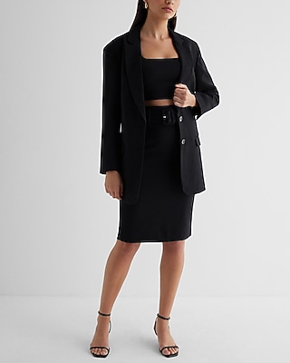 Twill Oversized Boyfriend Blazer