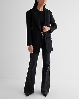 Twill Oversized Boyfriend Blazer