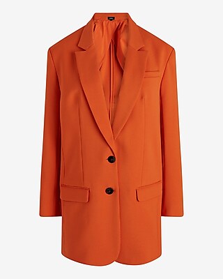 Twill Oversized Boyfriend Blazer