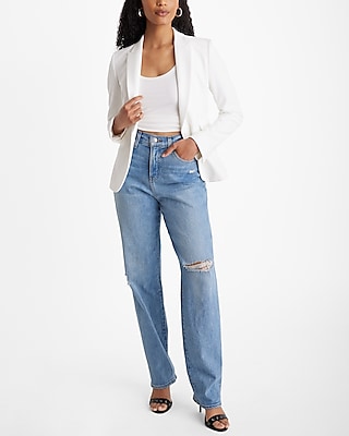 Editor Fitted One Button Blazer