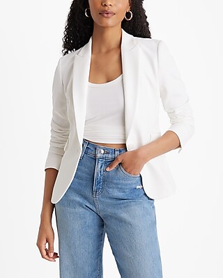 Editor Fitted One Button Blazer