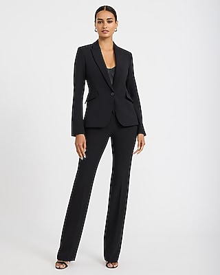 Editor Studio Stretch Twill Fitted One Button Blazer