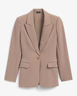 Studio Stretch Twill Long Slim Blazer