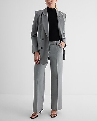 Houndstooth Double Breasted Blazer | Express