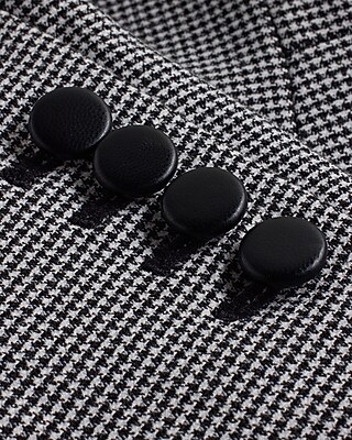 EX PUPPYTOOTH POP LAPEL JACKET 7807097:B&W PRINT:L