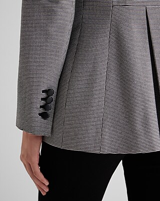 EX PUPPYTOOTH POP LAPEL JACKET 7807097:B&W PRINT:L