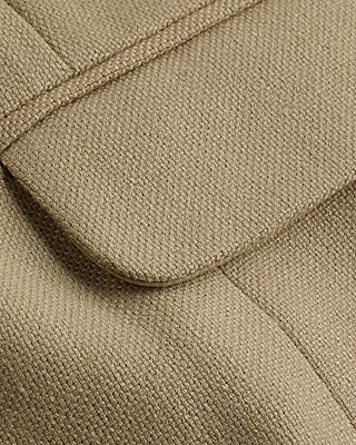 Linen-Blend Oversized Boyfriend Blazer