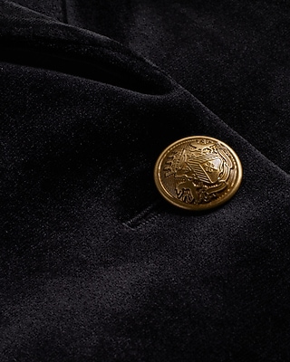 Velvet One Button Blazer