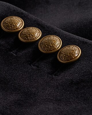 Velvet One Button Blazer