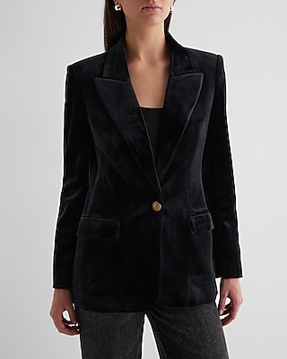 ETRO single-button velvet blazer - Black