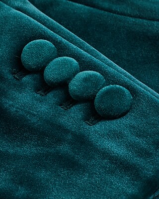 Velvet One Button Blazer