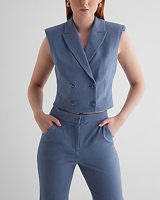 THEREDTHREAD vest blouse 2セット THEREDTHREAD / ザレッドスレッド】S cow lace up vest