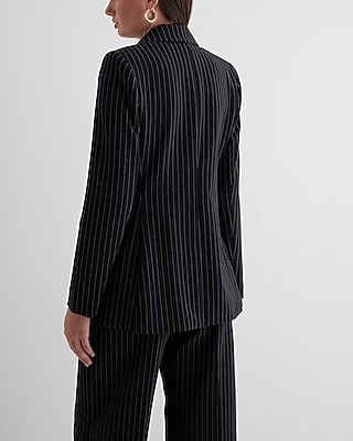Double Breasted Pinstripe Blazer - image 5