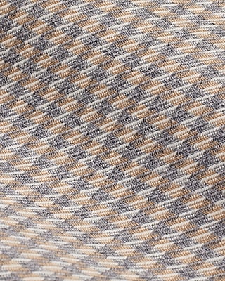 Wool-Blend Houndstooth Double Breasted Blazer