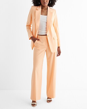  keusyoi Autumn Pink Jacket and Trouser Ladies Pant Suit Formal  2 Piece Set Blazer Women Office Business Work Wear Suit : Clothing, Shoes &  Jewelry