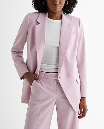Spring Summer Pink Womens Business Suede Suits For Ladies With Pants Female  Trouser Suit Ladies Office Uniform Set W56 From Salom, $108.98