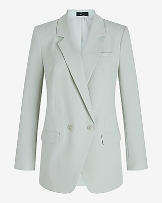Double Breasted Cinched Boyfriend Blazer