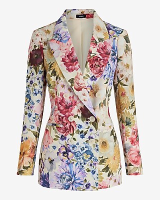 Floral Double Breasted Blazer - image 5