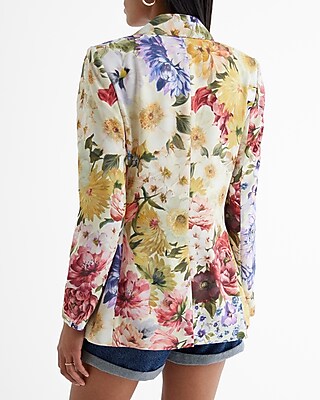 Floral Double Breasted Blazer - image 4