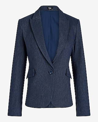 Editor Fitted One Button Blazer