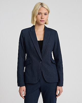 Editor Fitted One Button Blazer