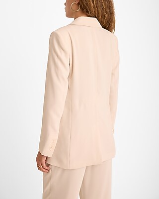 One Button Cinched Boyfriend Blazer