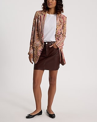 Paisley One Button Boyfriend Blazer