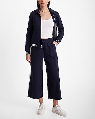 Knit One Button Cinched Boyfriend Blazer