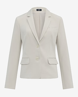 Editor Studio Stretch Twill Fitted Two Button Blazer