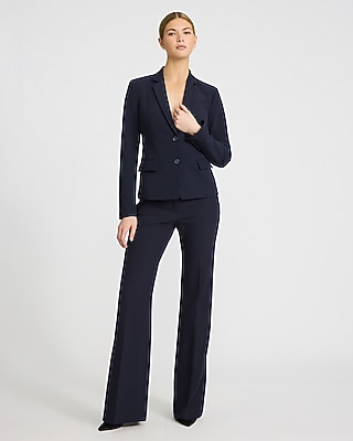 Editor Studio Stretch Twill Fitted Two Button Blazer