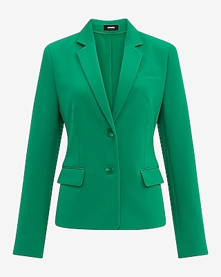 Editor Studio Stretch Twill Fitted Two Button Blazer