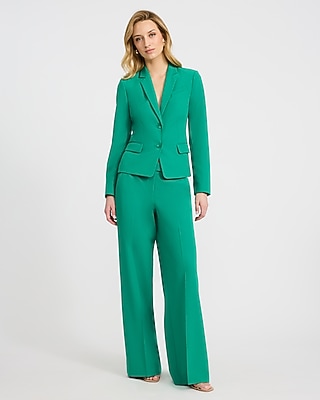 Editor Studio Stretch Twill Fitted Two Button Blazer