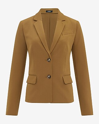 Editor Studio Stretch Twill Fitted Two Button Blazer