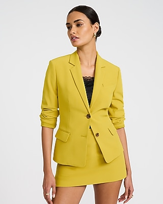 Editor Studio Stretch Twill Fitted Two Button Blazer