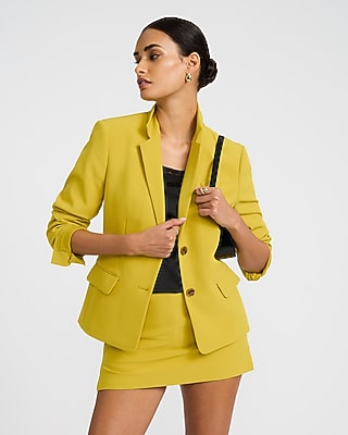 Editor Studio Stretch Twill Fitted Two Button Blazer