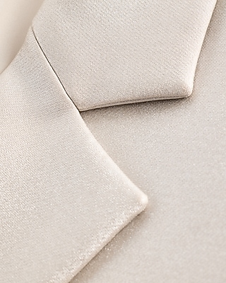 Metallic Two Button Relaxed Blazer