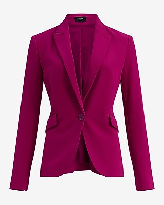 Editor Signature Stretch One Button Blazer - image 3
