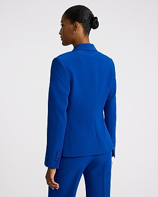 Editor Signature Stretch Fitted One Button Blazer