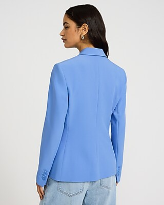 Editor Signature Stretch Fitted One Button Blazer