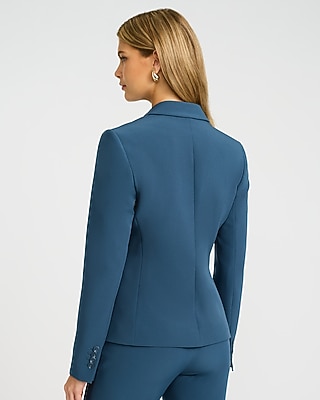 Editor Signature Stretch Fitted Two Button Blazer