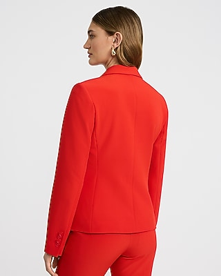 Editor Signature Stretch Fitted Two Button Blazer