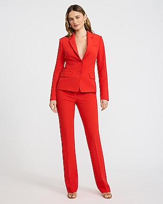 Editor Signature Stretch Fitted Two Button Blazer