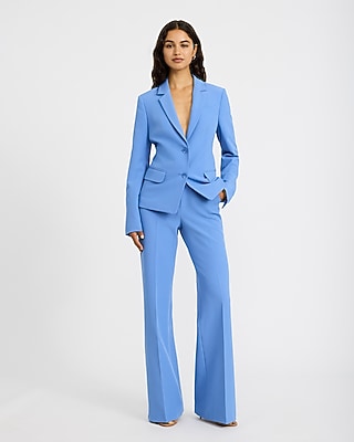 Editor Signature Stretch Fitted Two Button Blazer