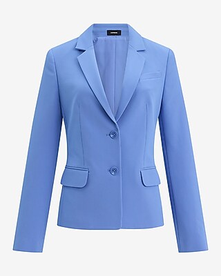 Editor Signature Stretch Fitted Two Button Blazer